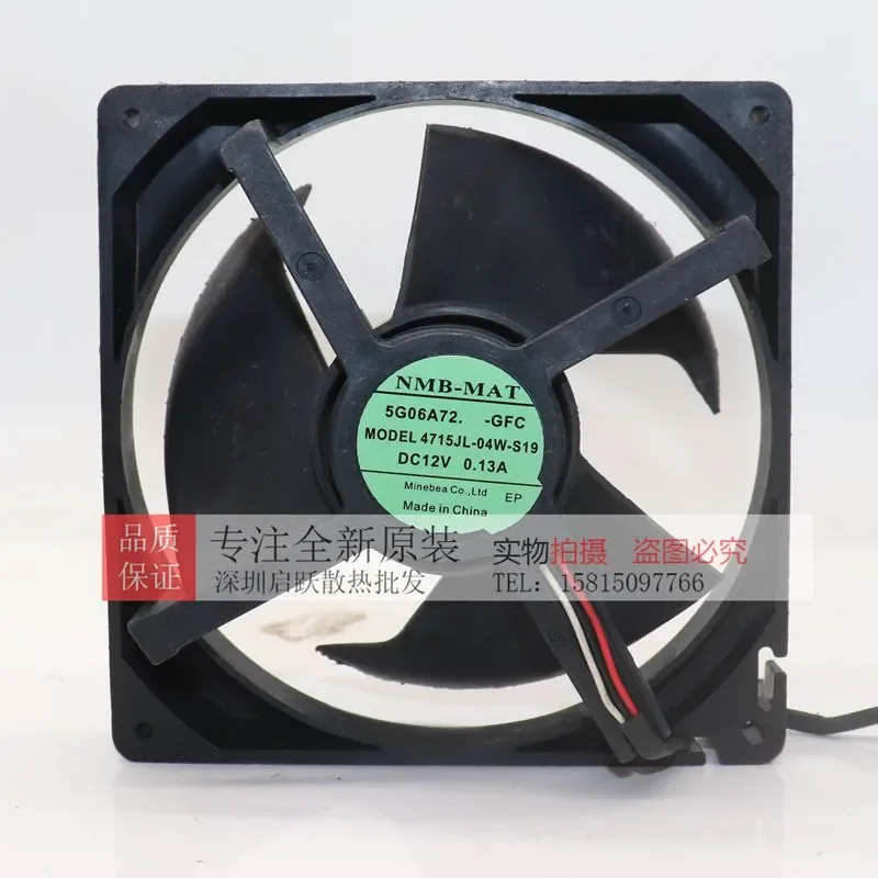 for NMB4715JL-04W-S19/29 MODEF DC12V Cooling Fan for Midea Refrigerator Freezer Replacement Part