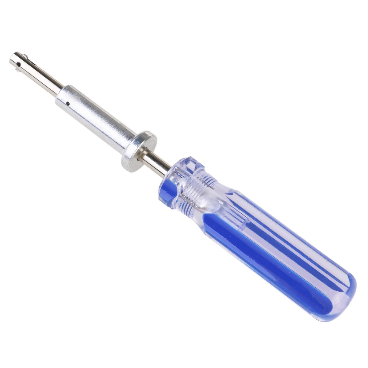 

7 Inch Silver Blue Metal Plastic Anti-Theft Lock Key Cable Locking Terminator Easy Use Solid Spring Steel Ears