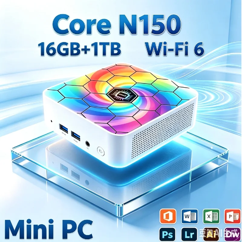 Pc Gaming Compact - Multi-Use Colorful Mini PC Intel N150,