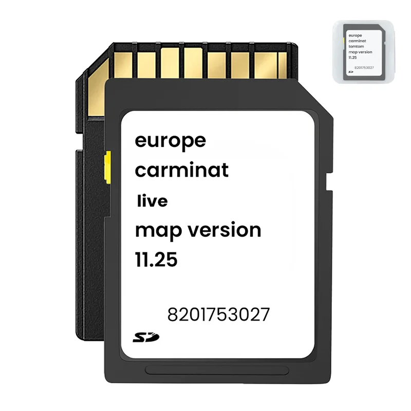 2025 NEW UPDATE MAP SAT NAV Card for RENAULT TOMTOM CARMINAT LIVE ver 11.25 2024/2025 SPEEDCAM NEW