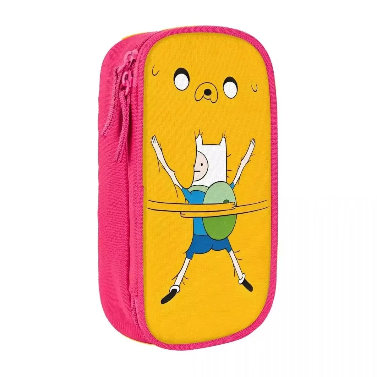 Estuche para lápices Finn y Jake Adventures Time, portalápices clásico de dibujos animados, bolsa para lápices de regalo escolar para estudiantes de gran capacidad para niños
