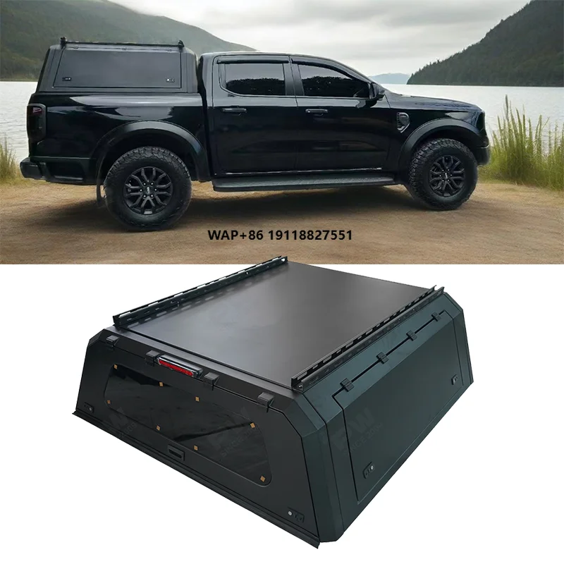 

Factory Supply Truck Camper Black Canopy 4X4 Pickupk Truck Canopy for Ranger
