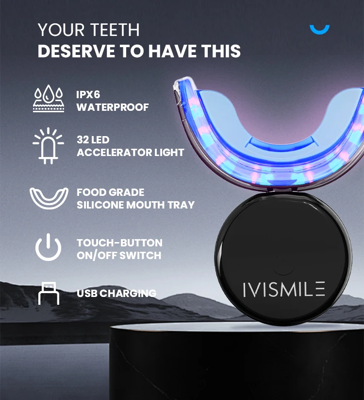 

Whitening Kit With Blue Light IVISMILE Teeth Whitening Kit Private Logo Dropshipping