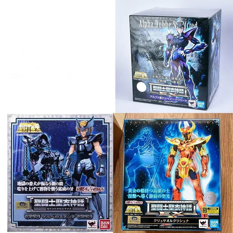 Em estoque bandai saint seiya anime personagem saint pano mito ex krishna danta siegfried figura de ação brinquedo presente das crianças