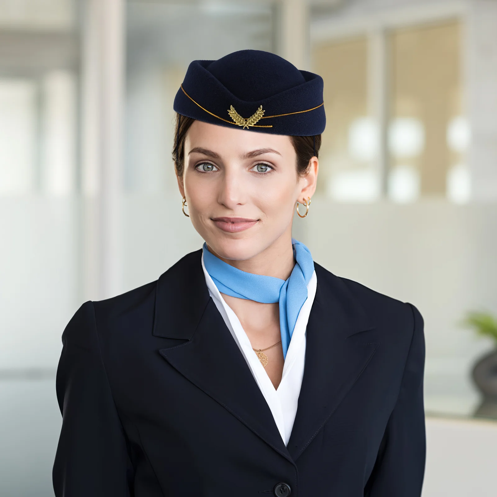 Omkeerbare emmerhoed Dameshoeden en petten Stewardesskostuum Speelgoed Stewardess Personeel