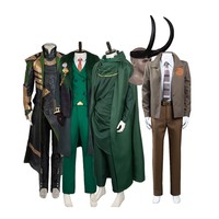 TV Mobius M. Mobius Tie Loki Cosplay Heaband Necktie Costume Adult Men Roleplay Uniform Shirt Coat Halloween Carnival Party Suit