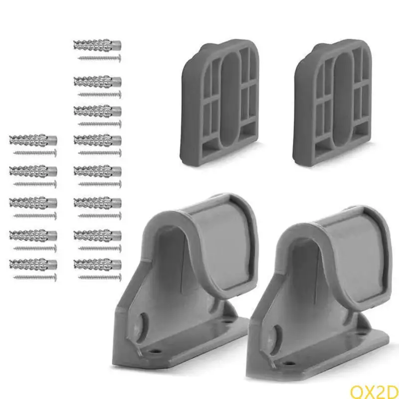 1 conjunto de peças de reposição para portão de bebê retrátil, acessórios de montagem, base de fixação com gancho e parafusos para segurança infantil