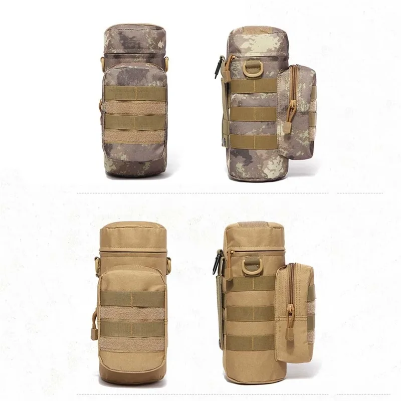 Travel Tool Kettle Set Outdoor Tactical Military Molle Water Bag For Camping Hiking Fishing Shoulder Bottle Holder Bottle Pouch