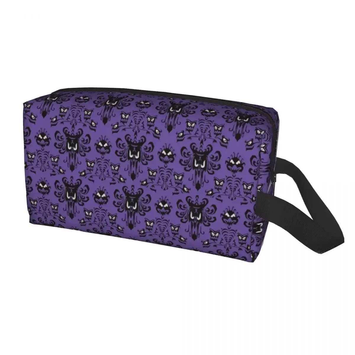 Borsa da toilette da viaggio Haunted Mansion Halloween Ghost Happy Haunts Makeup Cosmetic Organizer per le donne Beauty Storage Dopp Kit Box