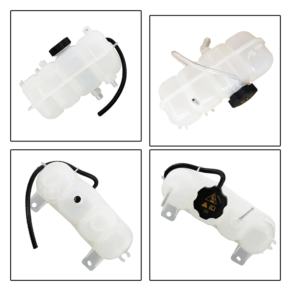 As Shown Overflow Reservoir Direct Replacement Plastic Construction OE Part 68251840AB Engine Bay Repair For Jeep KL Series