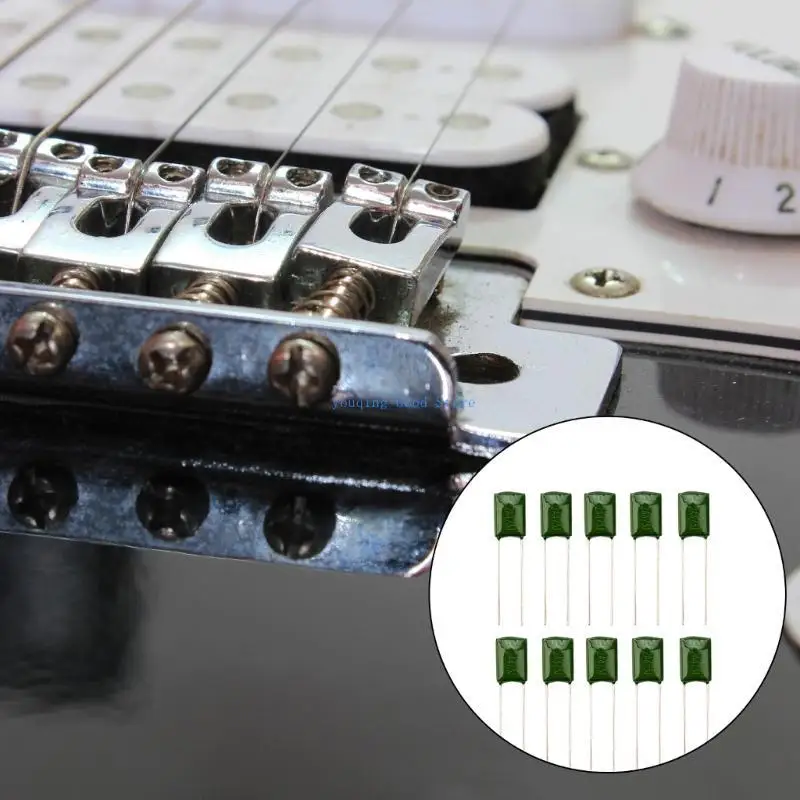 N58B 10 قطعة استبدال الغيتار الكهربائي أجزاء الغيتار لهجة المكثفات الغيتار مكثف لهجة قبعات المكثفات للجيتار باس #2