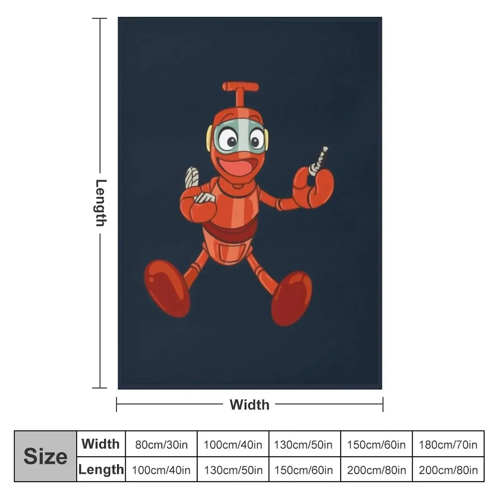 Nono the little robot character of Ulysse 31 Throw Blanket Sofa Thermals For Travel funny gift Fashion Sofas Large Blankets