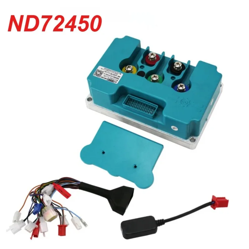 ND72450 450A E-Motorcycle BLDC Controller, 48V-72V Programmable Brushless Controller With Bluetooth And USB Cable