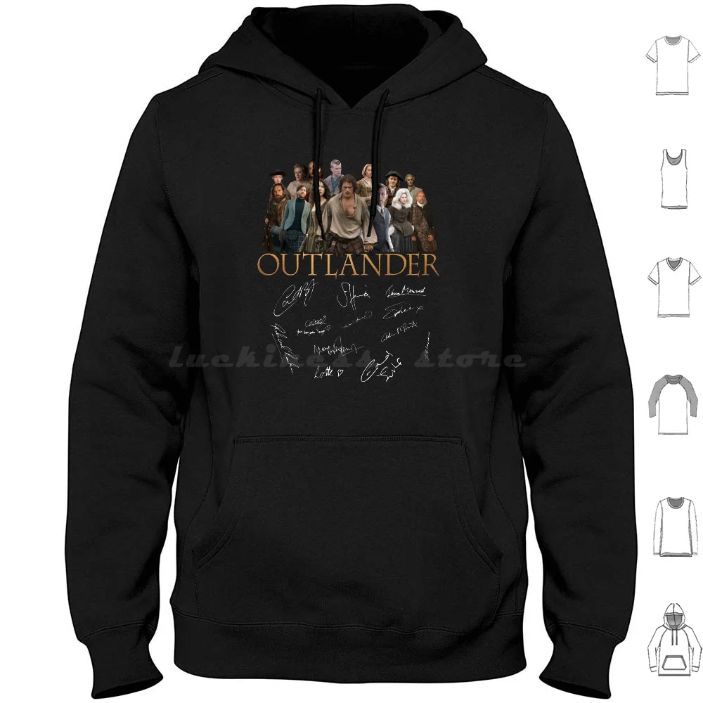 Outlander Signature Hoodies Long Sleeve Jamie Fraser Claire Outlander Jamie Sam Heughan Series Sassenach Lallybroch Je