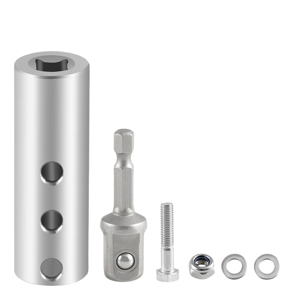 

Electric Drill Accessory Stainless Steel Adapter High-Grade Material Secure Connection Adapter Versatile Compatibility