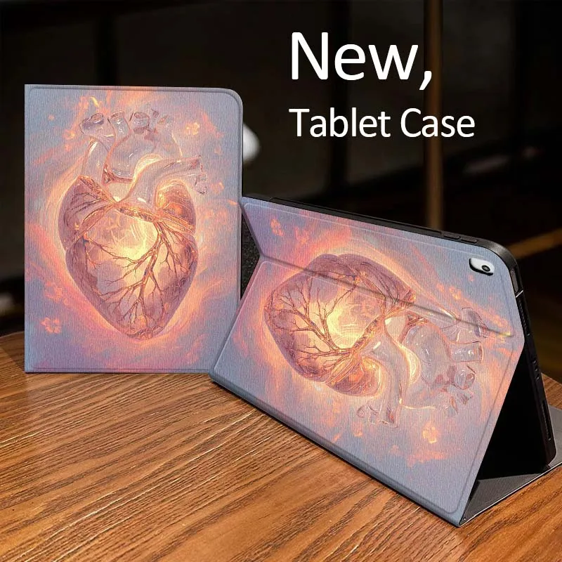 

Cartoon Music Note Heart Case For iPad Pro mini Air 1 2 4 3 5 6 7 8gen 9gen 11 M2 M3 M4 6th 7th 10th 11th Gen 2025 Tablet