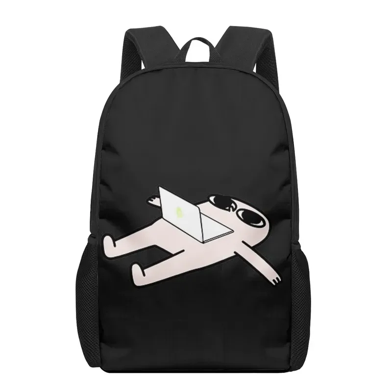 Ketnipz dos desenhos animados impressão 3d mochilas para meninas meninos crianças saco de livro escolar 3d júnior estudante primário bookbags ombro