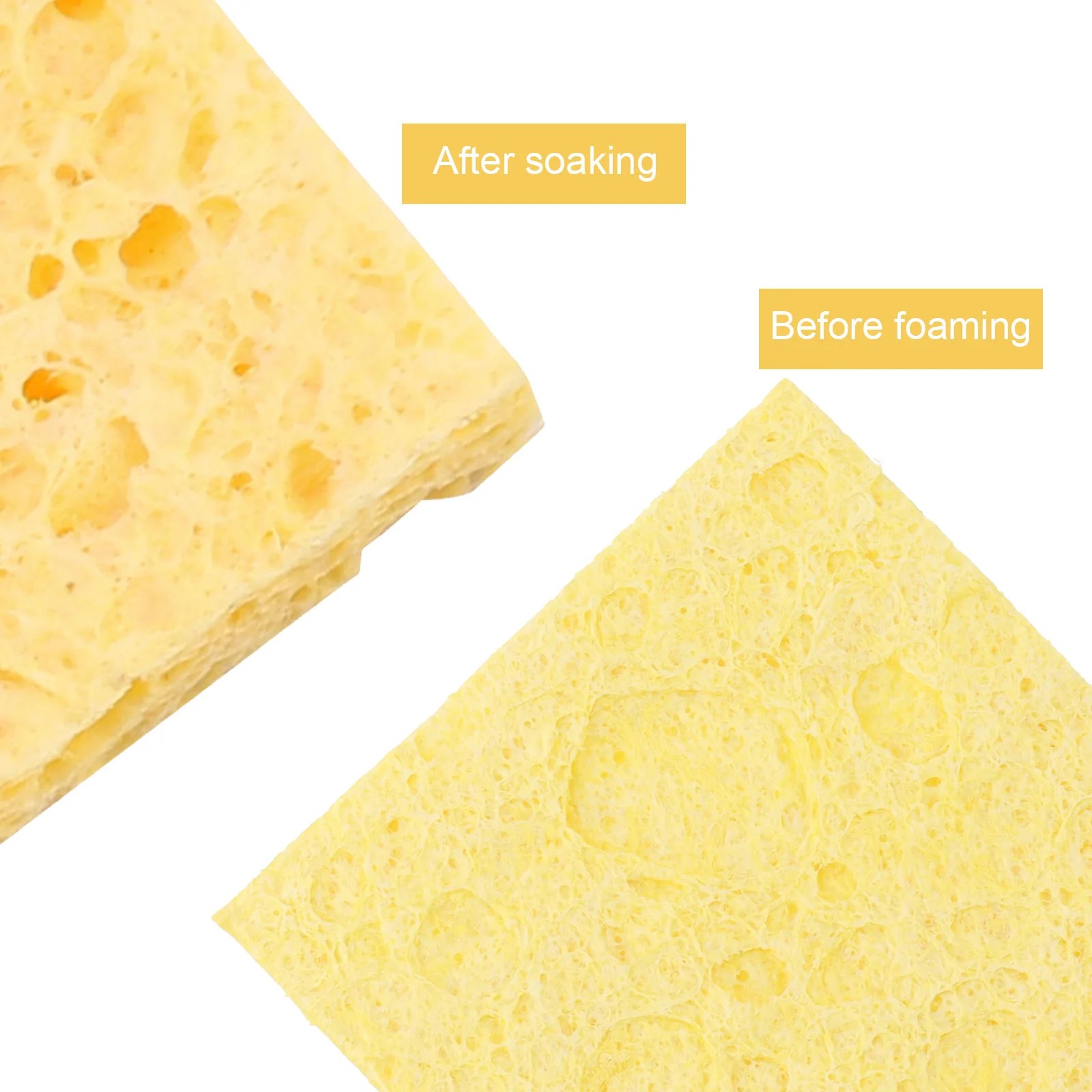 

30 шт., губка для чистки пайки, устойчивая к высоким температурам, противоожоговая расширяемая пена, очиститель для удаления остатков олова, инструмент для очистки печатных плат