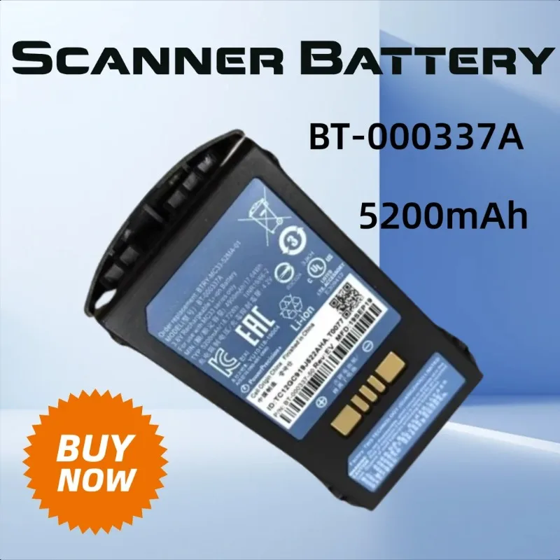 

5200mAh for Zebra ZEBRA MC33 MC330 MC3300 BT-000337A Scanner Battery