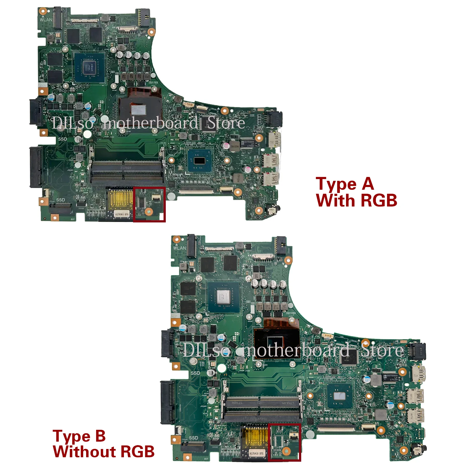 GL553VD Mainboard For ASUS GL553VE GL553V FX53V ZX53V Laptop Motherboard I7-7700HQ I5-7300HQ GTX1050 GTX1050ti RGB-KB 100% Test