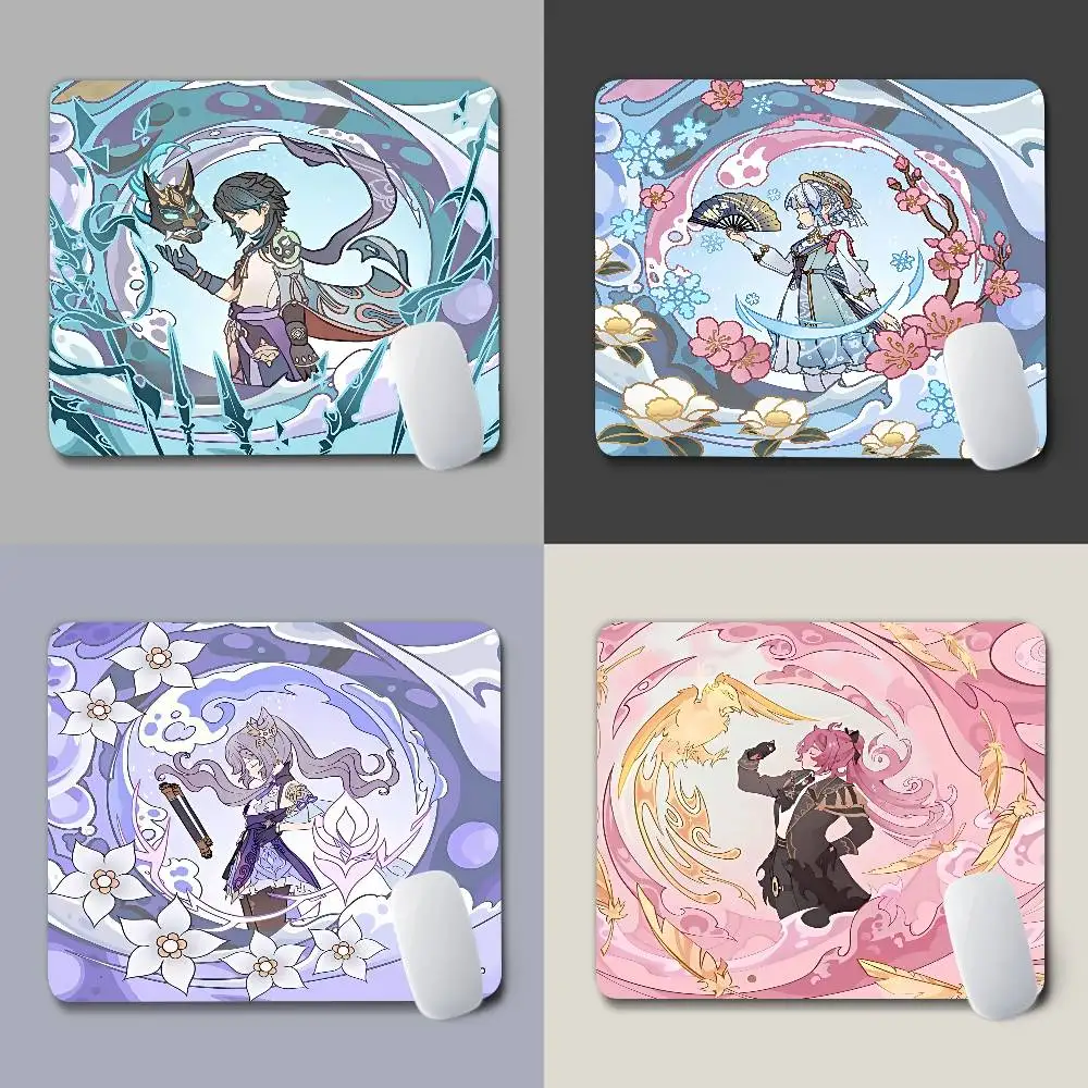Peripheral Rubber Mouse Pad Animation Two-dimensional Office Desktop Mat E-sports Game Game Genshin Impact Furina Neuvillette