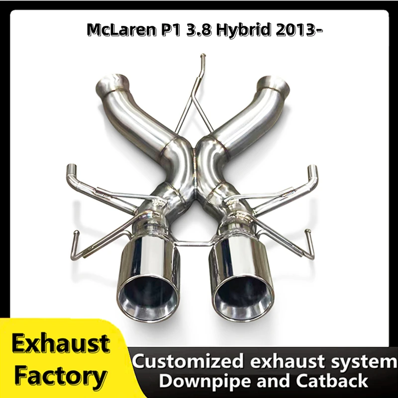 For McLaren P1 3.8 Hybrid 2013- customized  stainless steel auto parts racing performance  exhaust system catback