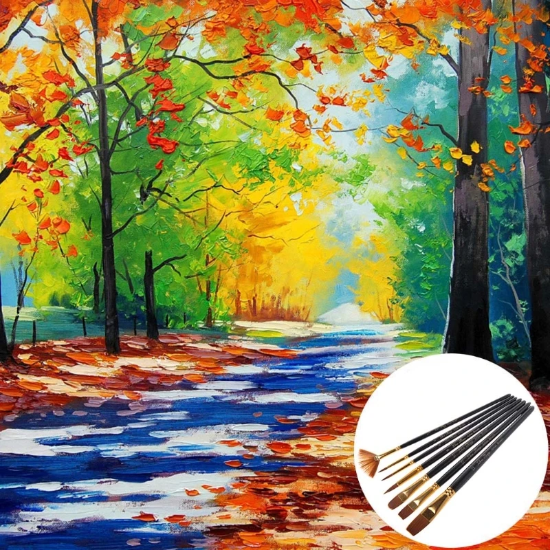 Nylonowy pędzel do włosów o innym kształcie Artysta Olej do akwareli Profesjonalna dostawa