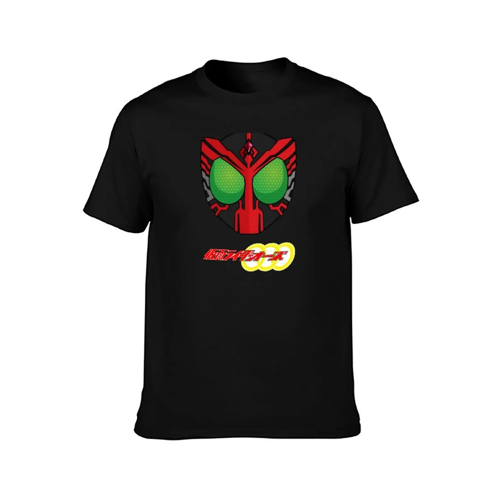 Kamen Rider OOO Head T-Shirt anime t shirts oversize T-Shirt