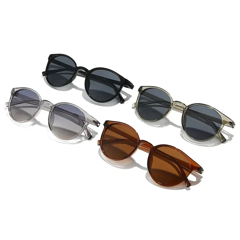 Women Men New Retro Ultra Ultralight Round Sunglasses Classic Simple Cat-eye Sun Glasses High Quality Sunscreen Eyewear UV400