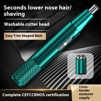 1pcProfessional Nose Hair Trimmer - Compact & Portable,USB Rechargeable Gentle on SkinWaterproof Blades for Easy Cleaning
