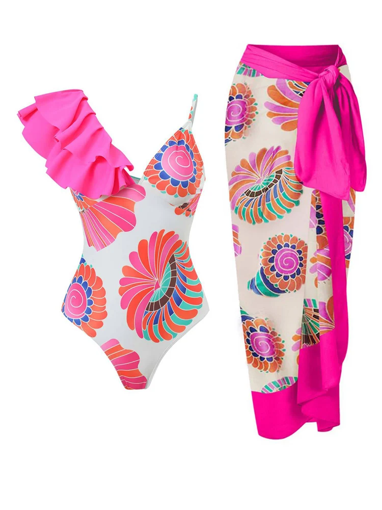 Bañador de una pieza para mujer, traje de baño estampado con Espalda descubierta, Push Up, ajustado, ropa de playa Sexy de cintura alta para deportes, vacaciones en la playa 2023