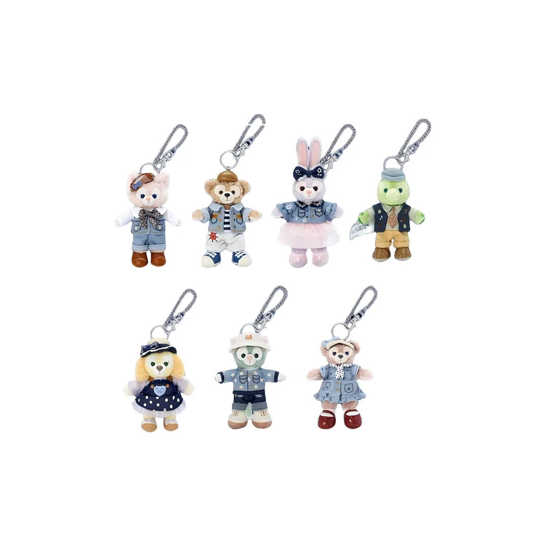 Disney Seven Treasures 2024 Duffy Cowboy Style Amusement Park Dolls Plush Charm 14cm Height Disney-2406-0003
