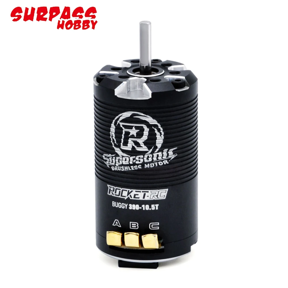 Surpass Hobby Rocket Supersonic 390 8.5T/10.5T/13.5T/17.5T Sensored Brushless Motor 80A 6-11V ESC For 1/12 1/14 Buggy Truck