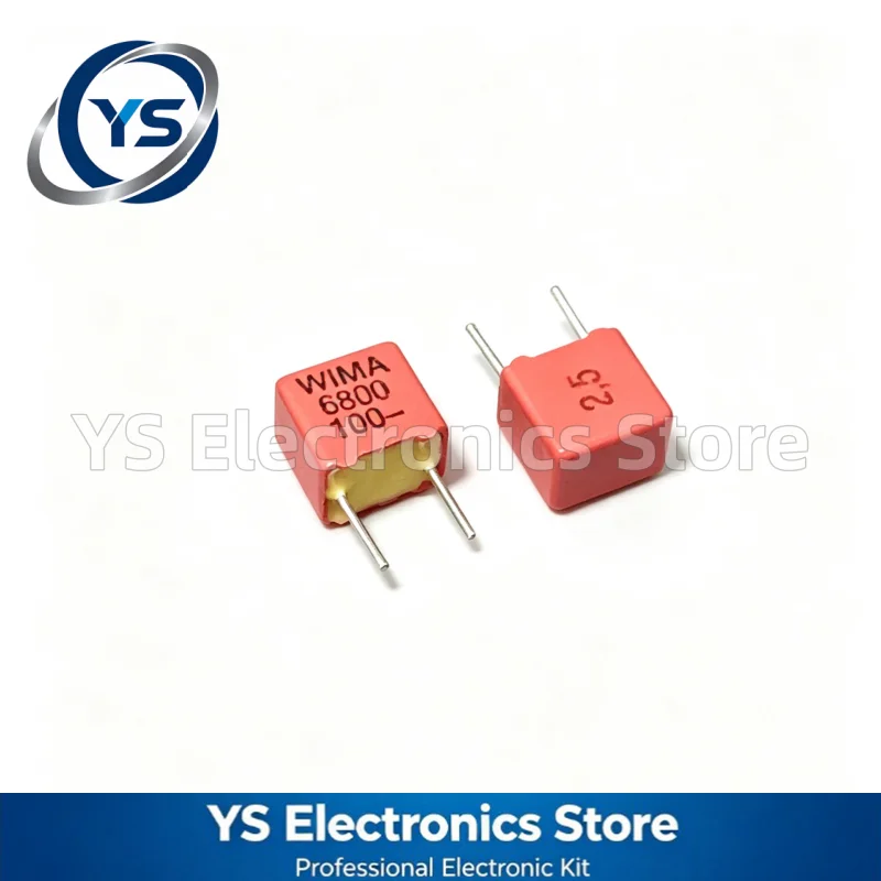 5-50pcs WIMA FKP2 RED 100V6800PF 100V 0.0068UF 6800PF 682 100V682 5mm P5 Film Capacitor Hi-Fi Audio Capacitors NEW and Original