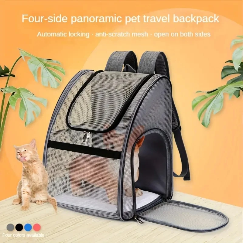 Pet Supplies Dog and Cat Folding Outgoing Bag Summer Breathable Backpack Travel Hiking Portable Bag