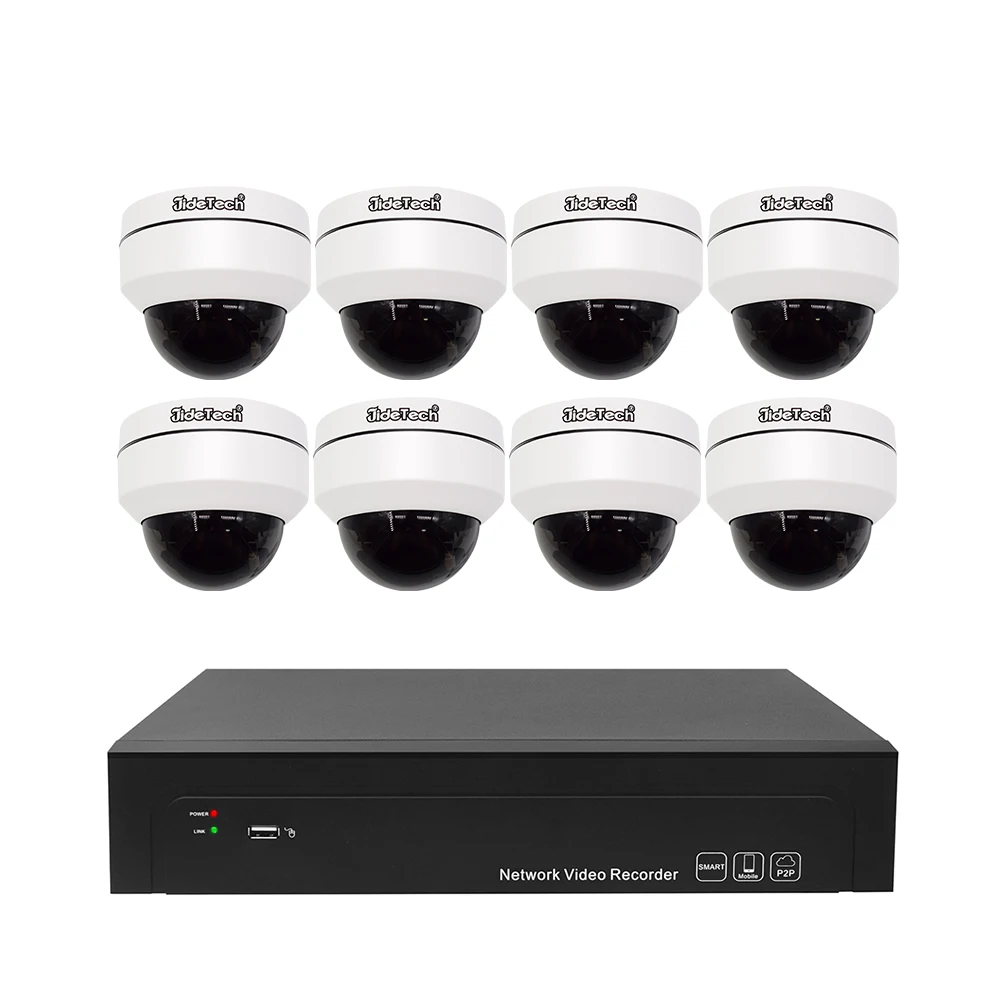 

H.265 NVR POE Camera Security System PoE CCTV Surveillance Systems 8 Ch PoE NVR System CCTV Camera Kit