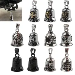 Motorcycle Bell Cross Engine Cool Biker Guard Bell Stainless Steel Universal for Harley Indian Scout Touring Softail Dyna Bobber