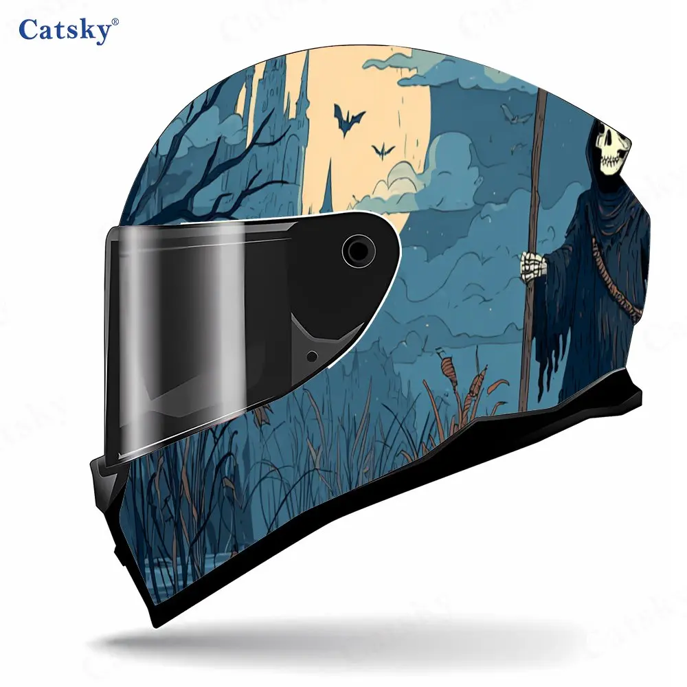 يحمل مصباحًا داكنًا وإبحارًا عبر لخوذة النهر من الفينيل، شارات خوذة كاملة الوجه مقاومة للماء والخدش،