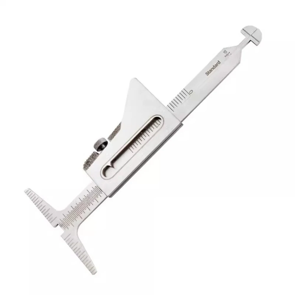 

High and low gauge stainless steel pipe welding gauge for measuring assembly misalignment and weld preparation groove dimensions