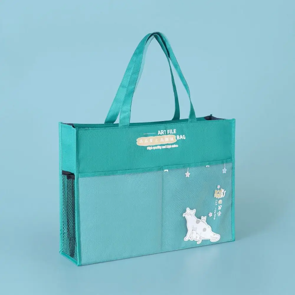 

Mutli-Purpose A3 Zipper Pouch Bag Large-capacity Creative Multi-layer File Organizer Oxford with Handle Book Storage Bag School