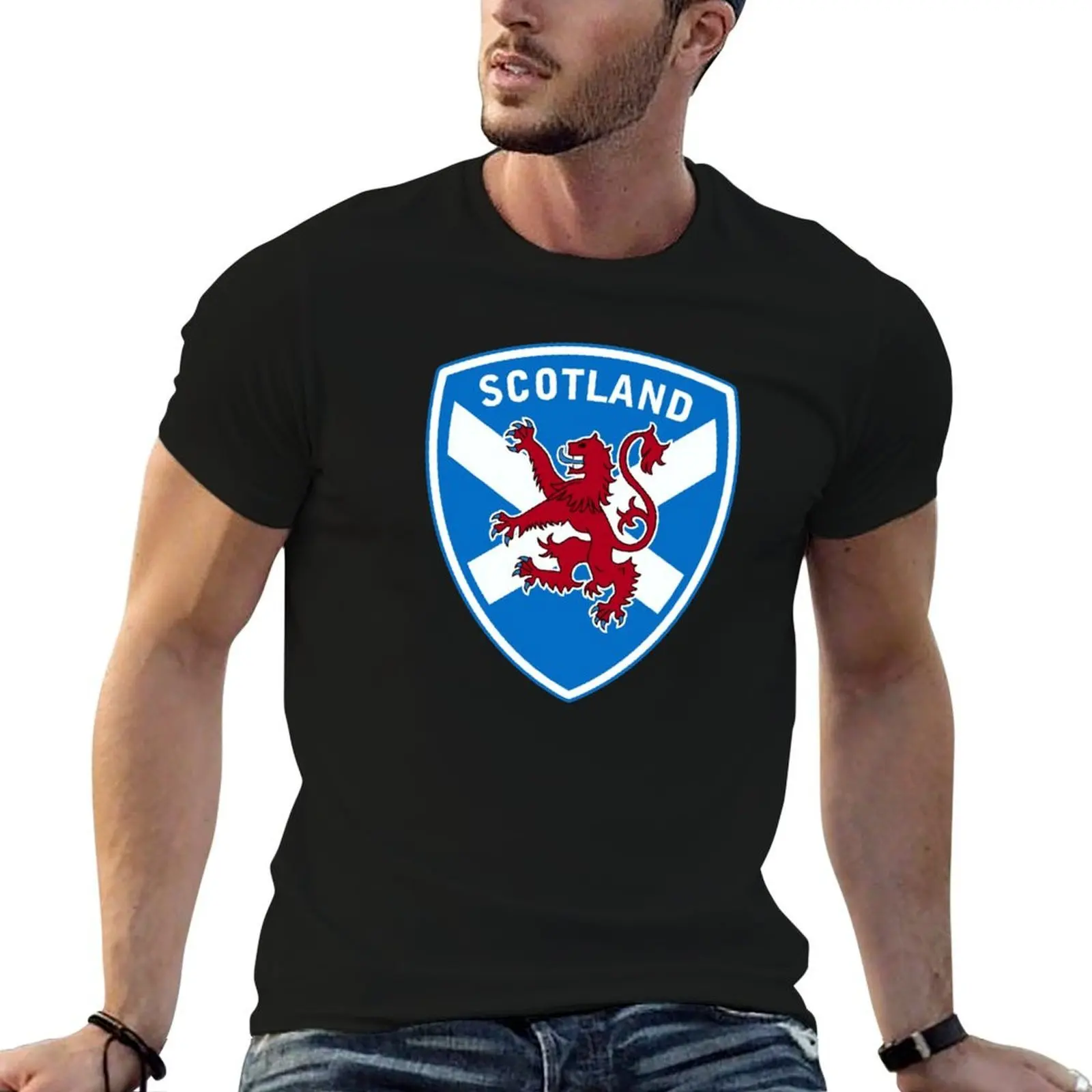 

Scottish Lion & flag T-Shirt t shirts for man cotton anime tshirt man t shirt summer T-shirt