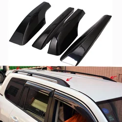 For Toyota Land Cruiser 200 LC200 FJ200 2008-2019 Black/Silver ABS Car Roof Luggage Rack Cover Cap Lid Roof Bar Rail End Shell