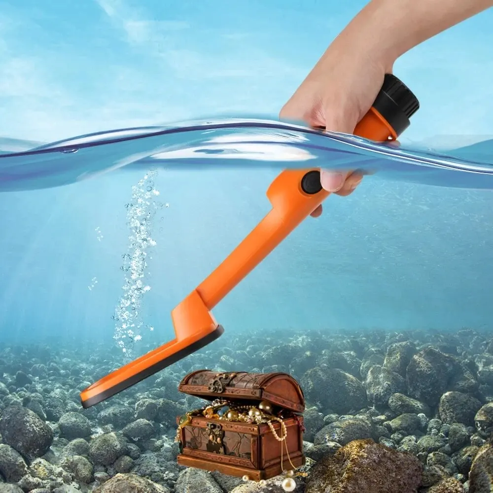 TC-120 Underwater Metal Detector Pulse Pinpointer Induction Diving Treasure Waterproof Metal Detector Hand Held Metal Finder