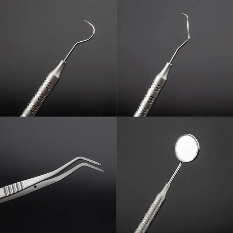 3Pcs/Set Dental Instrument Dentist Kit Mouth Mirror Probe Tweezer Set Dentistry Prepare Tool Tooth Cleaning Tools