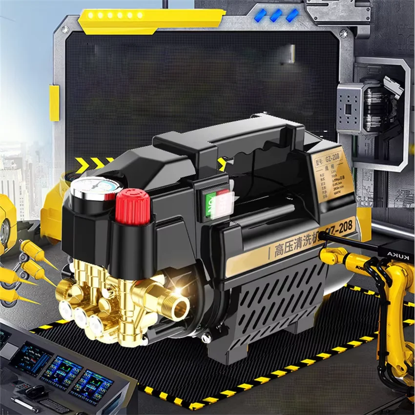 

Мощная домашняя автомойка высокого давления 220 В, маленькая портативная чистящая машина, автомойка, водяной пистолет, водяной насос
