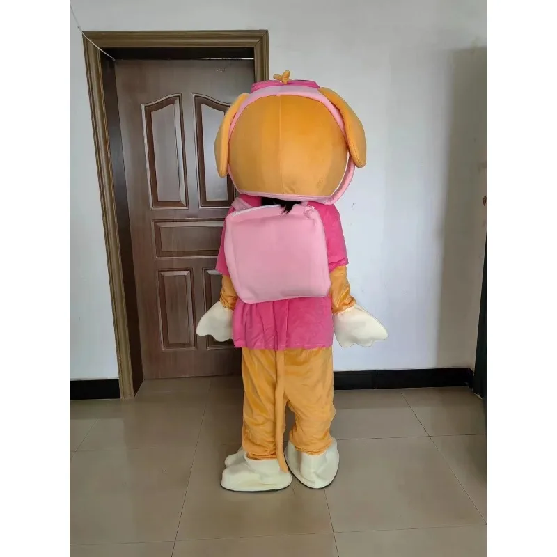 

Coplay PAW Pink Dog Mascot Costume Blue White Dog Advertising Ceremony Fancy Dress Party Carnival Anime Stage Show Surprise Prop