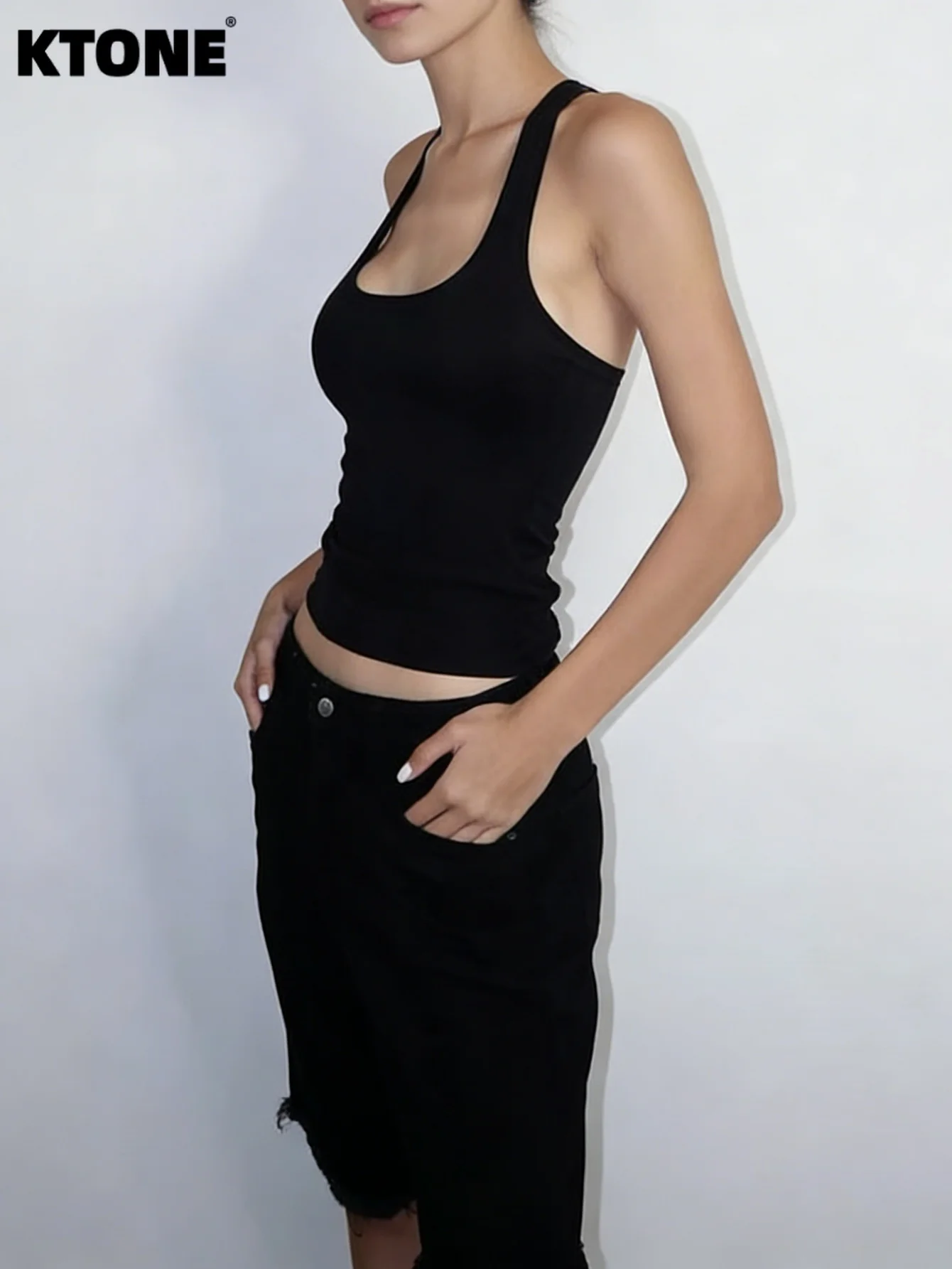 

Men's Slim Fit Black Denim Shorts Trendy Casual Style Modern Fashion Outfit No accessories or belts included