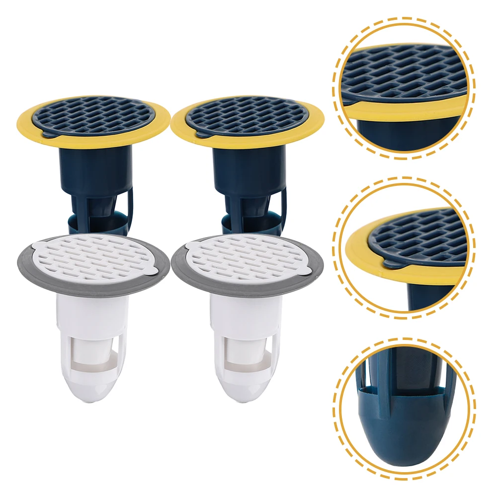 

4Pcs Sink Drain Stopper Bathroom Bathtub Stopper Plug Basin Filter Seal Drainage Prevent Sewer Backflow Shower Kitchen Floor
