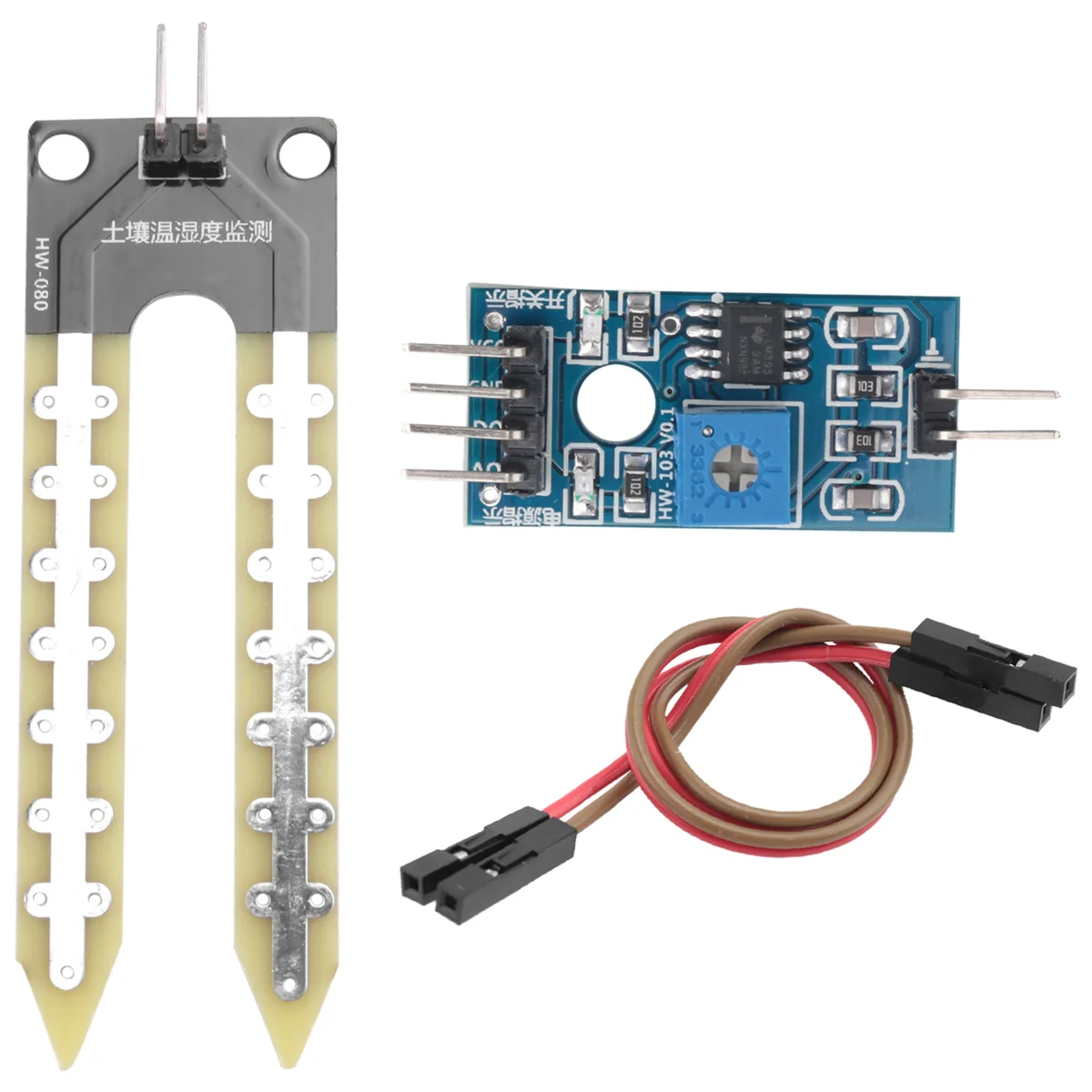 B13CSoil Hygrometer Detection Module Moisture Sensor FC-28 DC 3.3V-5V