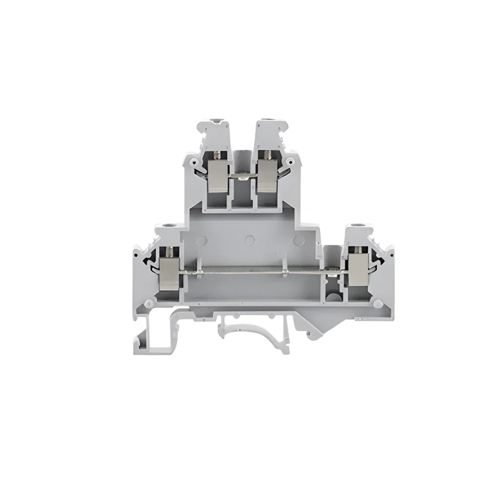 10Pcs UKKB-3 Din Rail Terminal Blocks Connector Double Layer Terminal Screw Wiring UKKB3 Wire Connector Screw Terminal Block